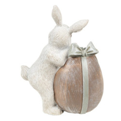 Dekorace Králíček u vajíčka - 8*5*11 cm