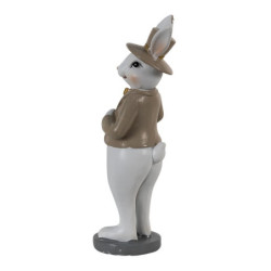 Dekorace králík v saku s knihou - 5*5*15 cm