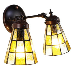 Nástěnná lampa Tiffany Chessboa - 30*23*23 cm E14/max 2*25W