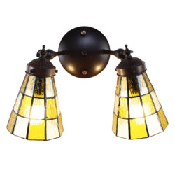 Nástěnná lampa Tiffany Chessboa - 30*23*23 cm E14/max 2*25W