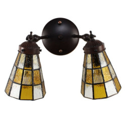 Nástěnná lampa Tiffany Chessboa - 30*23*23 cm E14/max 2*25W