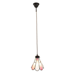 Závěsná lampa Tiffany FlowerArc pink - 18*15*115 cm E14/max 1*25W
