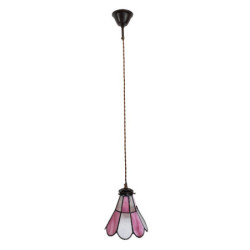 Závěsná lampa Tiffany FlowerArc pink - 18*15*115 cm E14/max 1*25W