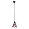Závěsná lampa Tiffany FlowerArc pink - 18*15*115 cm E14/max 1*25W