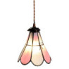 Závěsná lampa Tiffany FlowerArc pink - 18*15*115 cm E14/max 1*25W