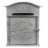 Světle šedá retro poštovní schránka Mail - 26*10*31 cm