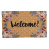 Kokosová rohožka s růžemi a Welcome Dotty Rose - 75*45*1 cm