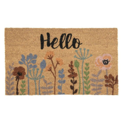 Kokosová rohožka s květy Flowerbomb - 75*45*1 cm