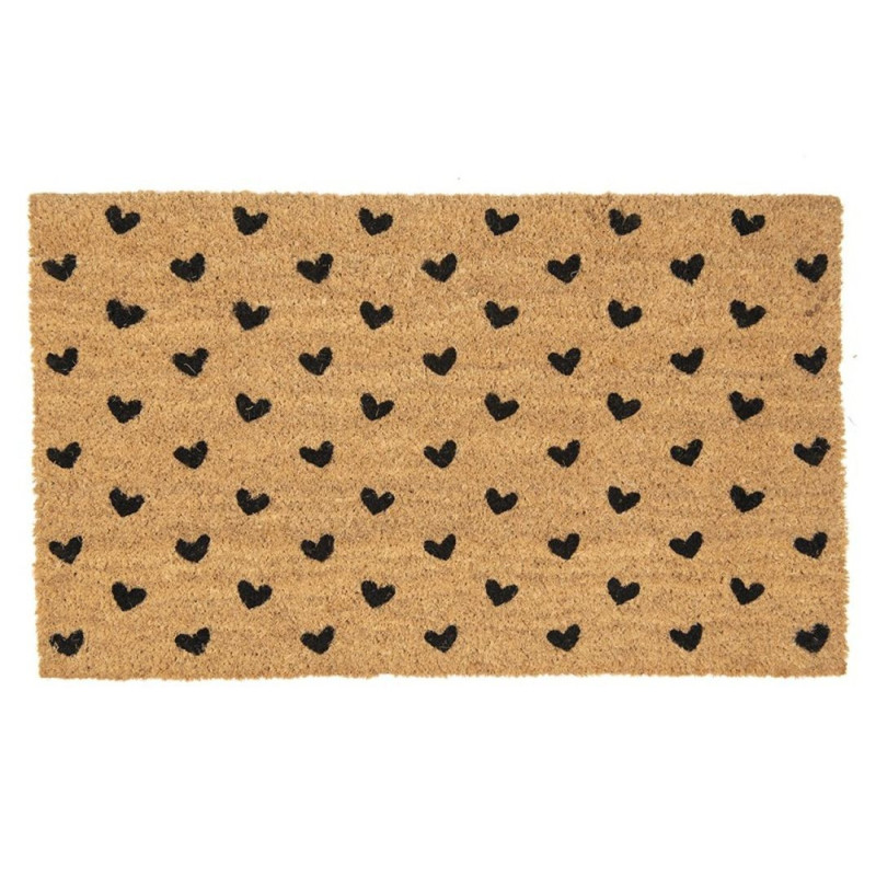 Kokosová rohožka se srdíčky Love Birds - 75*45*1 cm