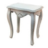 Bílý antik odkládací stolek Frischie - 52*35*58 cm