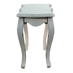 Bílý antik odkládací stolek Frischie - 52*35*58 cm