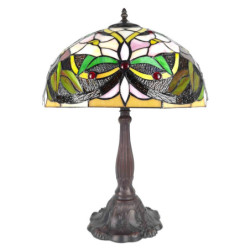 Stolní lampa Tiffany Cream Fayme - 41*58 cm E27/max 2*40W