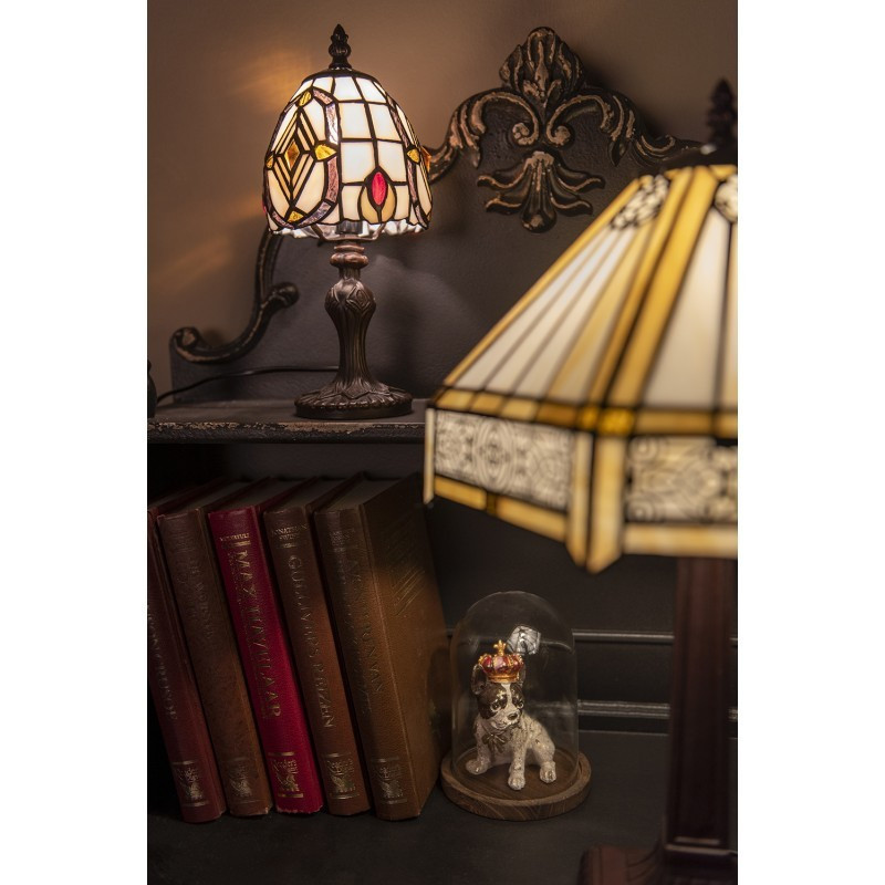 Malá stolní lampa Tiffany Miesla - Ø 13*23 cm E14/max 1*25W