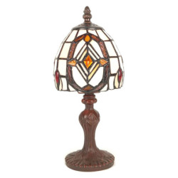 Malá stolní lampa Tiffany Miesla - Ø 13*23 cm E14/max 1*25W