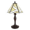 Béžová stolní lampa Tiffany Rio - Ø 31*43 cm E27/max 1*40W