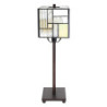 Stolní lampa Tiffany Cubio - 13*13*18 cm E14/max 1*25W