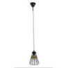 Závěsná Tiffany lampa žluté detaily YelloRhom - Ø 15*115 cm E14/max 1*25W