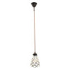 Závěsná Tiffany lampa kamínky TransparentEye - Ø 15*115 cm E14/max 1*25W