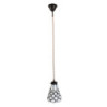 Závěsná Tiffany lampa kamínky TransparentEye - Ø 15*115 cm E14/max 1*25W