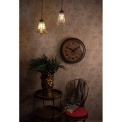 Závěsná Tiffany lampa Chessboa - Ø 15*115 cm E14/max 1*25W