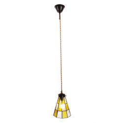 Závěsná Tiffany lampa Chessboa - Ø 15*115 cm E14/max 1*25W