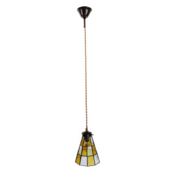Závěsná Tiffany lampa Chessboa - Ø 15*115 cm E14/max 1*25W