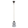 Bílá závěsná tiffany lampa Joanne - Ø 15*115 cm E14/max 1*25W