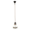 Stropní Tiffany lampa hnědé pruhy BrownLine - Ø 15*115 cm E14/max 1*25W