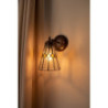 Nástěnná Tiffany lampa žluté detaily YelloRhom - 17*12*23 cm E14/max 1*40W