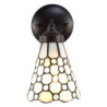 Nástěnná Tiffany lampa kamínky TransparentEye - 17*12*23 cm E14/max 1*40W