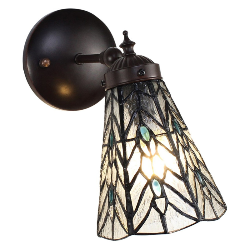 Nástěnná lampa Tiffany Venne grey - 17*12*23 cm E14/max 1*40W