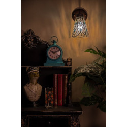 Nástěnná lampa Tiffany Venne grey - 17*12*23 cm E14/max 1*40W
