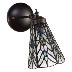 Nástěnná lampa Tiffany Venne grey - 17*12*23 cm E14/max 1*40W