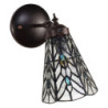 Nástěnná lampa Tiffany Venne grey - 17*12*23 cm E14/max 1*40W