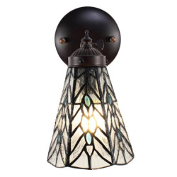 Nástěnná lampa Tiffany Venne grey - 17*12*23 cm E14/max 1*40W