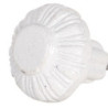 Bílá kovová úchytka Giada  - Ø 3*3 cm