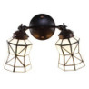 Nástěnná lampa Tiffany s bílými stínidly Joanne - 30*23*23 cm E14/max 2*25W