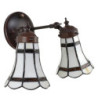 Nástěnná lampa Tiffany s bílými stínidly BrownLine - 30*23*23 cm E14/max 2*25W