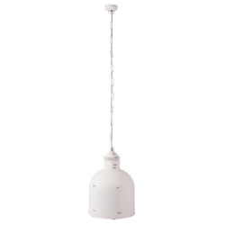Bílé závěsné světlo - Ø 39*56 cm