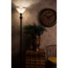Bílá stojací Tiffany lampa ve tvaru květu Flower white - Ø 31*183 cm E27/max 1*40W