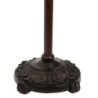 Bílá stojací Tiffany lampa ve tvaru květu Flower white - Ø 31*183 cm E27/max 1*40W