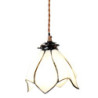 Bílá závěsná Tiffany lampa ve tvaru květu Folwia  - Ø18*115 cm E14/max 1*25W