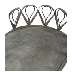 Šedý kovový retro stojan na květiny Storage rack - 91*36*168 cm