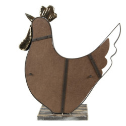 Dekorace slepička na podstavci s úložným košíčkem - 34*16*41 cm