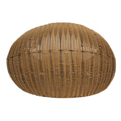 Hnědý ratanový pletený pelech pro psy nebo kočky - Ø 47*30 cm