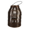Hnědá dřevěná závěsná lucerna Bamboo - Ø 22*32 cm
