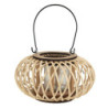 Přírodní dřevěná lucerna Bamboo - Ø 23*12 cm