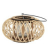 Přírodní dřevěná lucerna Bamboo - Ø 23*12 cm