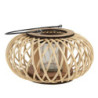 Přírodní dřevěná lucerna Bamboo - Ø 23*12 cm