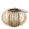 Přírodní dřevěná lucerna Bamboo - Ø25*15 cm